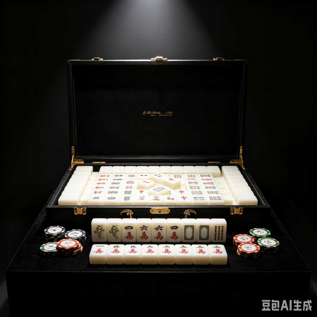 retro vintage mahjong set